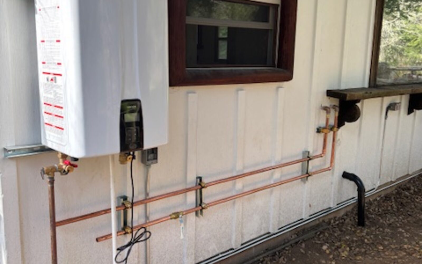 Tankless water heater install